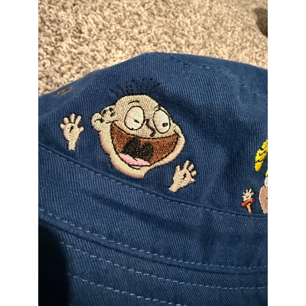 Vintage Rugrats Denim Bucket Hat 1999 Chucky Baby Toddler Nickelodeon Cartoon - Picture 5 of 9